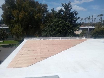 Flat Roof Coating Installation